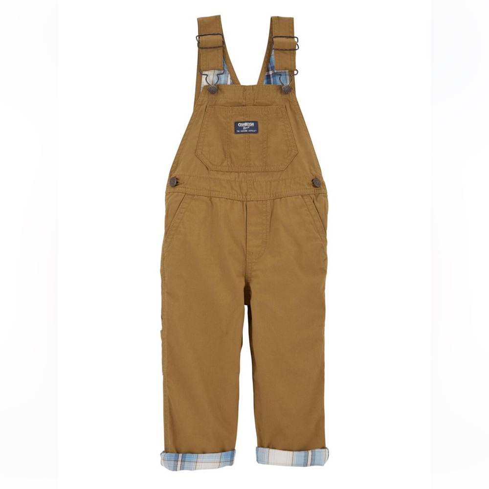OshKosh B'gosh Toddler Lightweight Canvas Overalls
Khaki 4T NWT